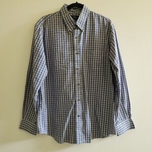 Dokers Blue Checkered Men's Shirt